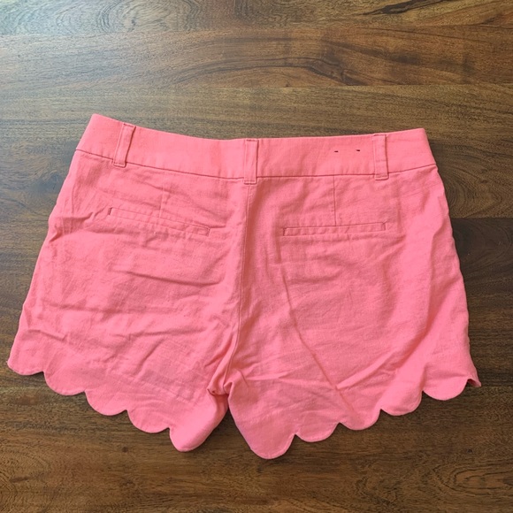J. Crew linen and cotton scalloped edge shorts. - Picture 6 of 6